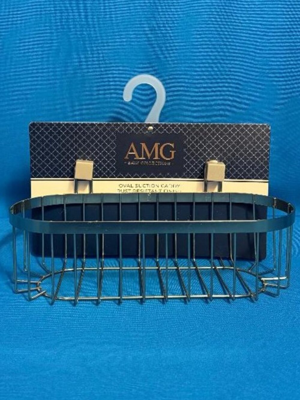 NEW AMG BATH COLLECTIONS OVAL SUCTION CADDY CHROME COLOR & RUST RESISTANT FINISH